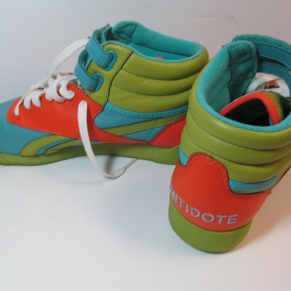 Reebok Shoes - Reebok • Rare  Freestyle Hi Top Custom Green